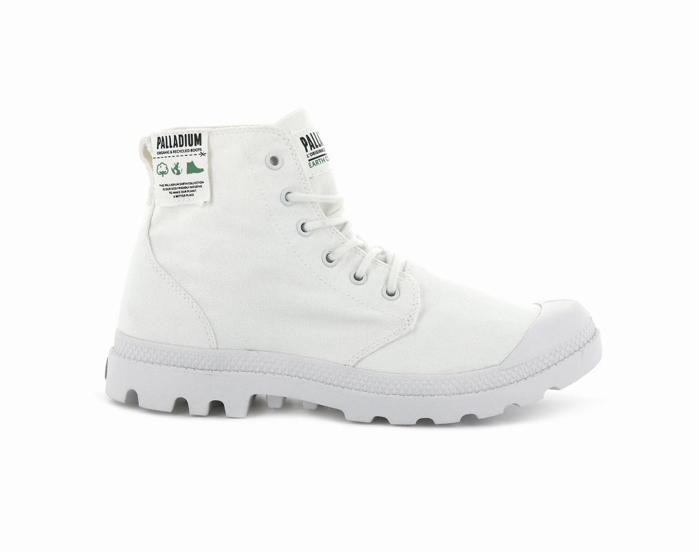 Palladium Pampa Hi Organic Men's Boots White (BTJV93210)